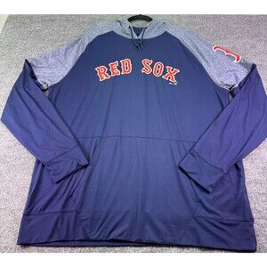 Boston Red Sox Fanatics Hoodie Pullover Men’s 2XL Blue Lightweight Stretch